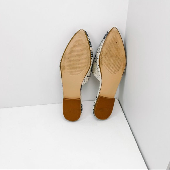 Steve Madden Ally Slip-on Mule In White Snake - Picture 7 of 7